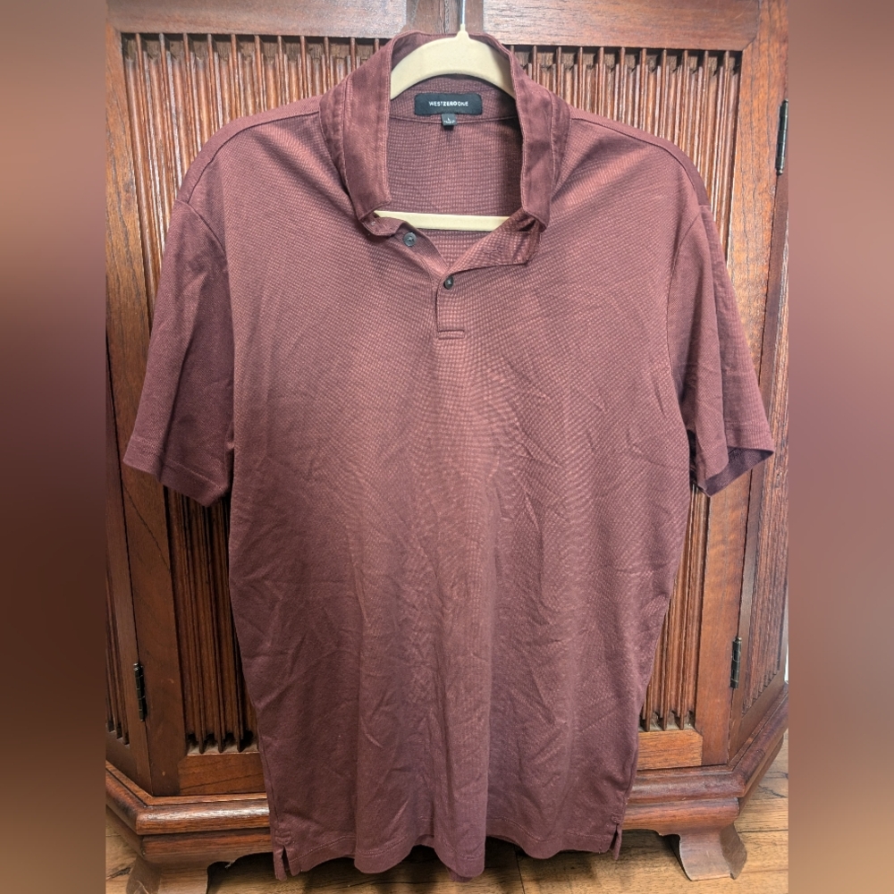 Men's Polo Shirt in Rich Burgundy